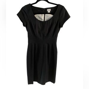 H&M Black/Gray Pinstriped Pencil Dress